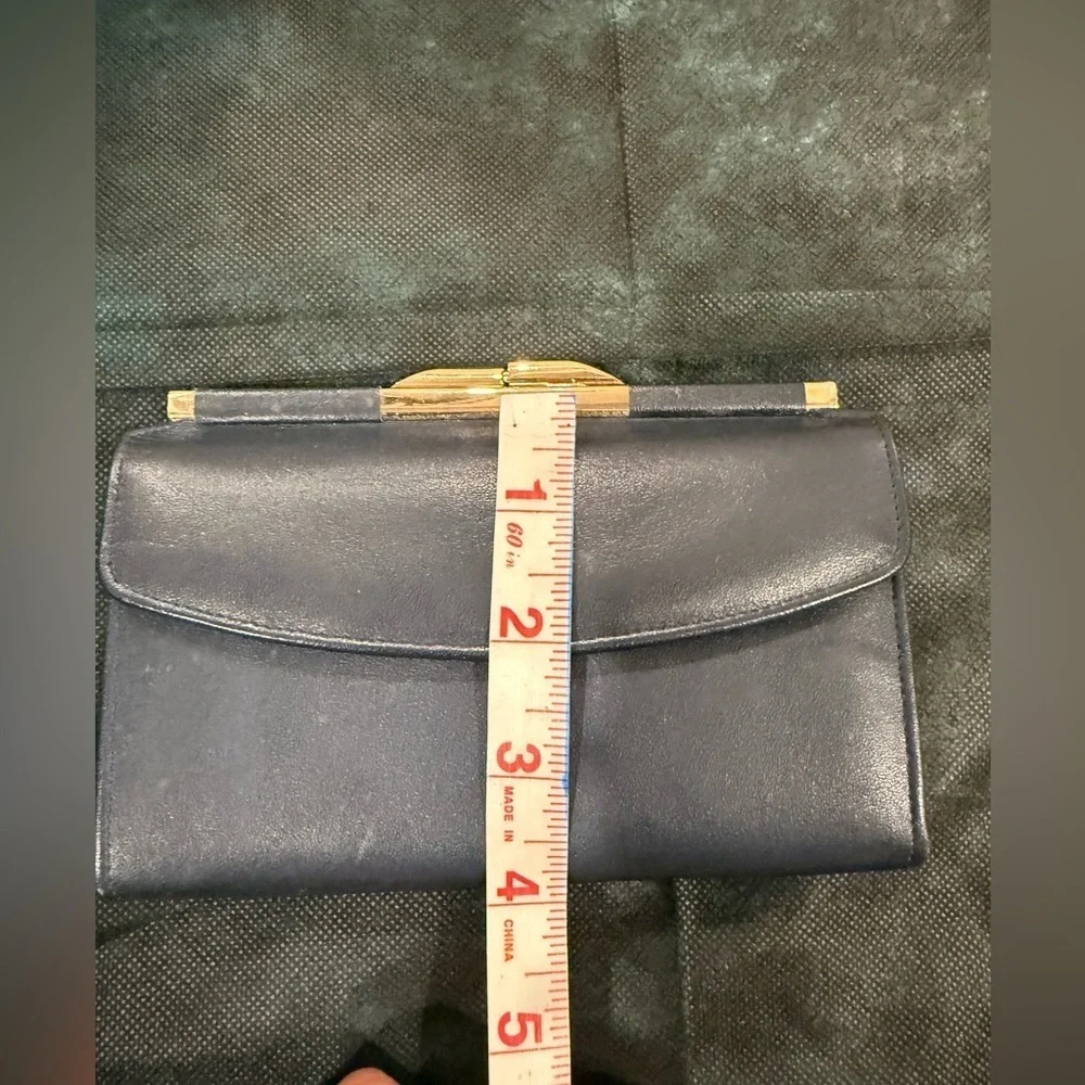 🔥Genuine Leather Wallet/ Coin Bag Navy Blue🔥